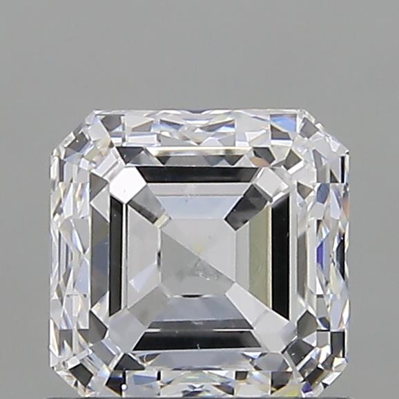 Asscher-Schliff Edelstein, aufgenommen mit D-Imaging